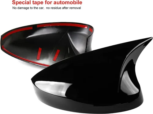 Vista 10 de Thenice - Funda para espejo retrovisor lateral para Honda Civic-2026, color negro brillante For 11th gen Civic side rearview mirror protector