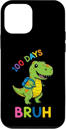 Vista 16 de Bruh 100 Days of School Dinosaur Kids Girls Boys Case for iPhone 17