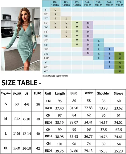 Vista 2 de Mansy Vestido sexy de manga larga para mujer, vestido corto ajustado de punto acanalado, casual, vestido fruncido, Gris azul, M