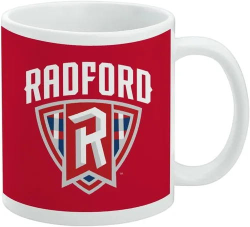 Vista 479 de Taza de cerámica con el logotipo principal de la Universidad Rider, taza de regalo novedosa para café, té y bebidas calientes, 11oz, blanca