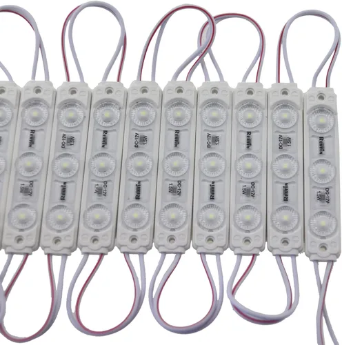 Vista 2 de Super brillante 200 unids nuevo modelo 2835 3 LED módulo signo luces escaparate llevó luz impermeable decorativa luz para tablero de publicidad led