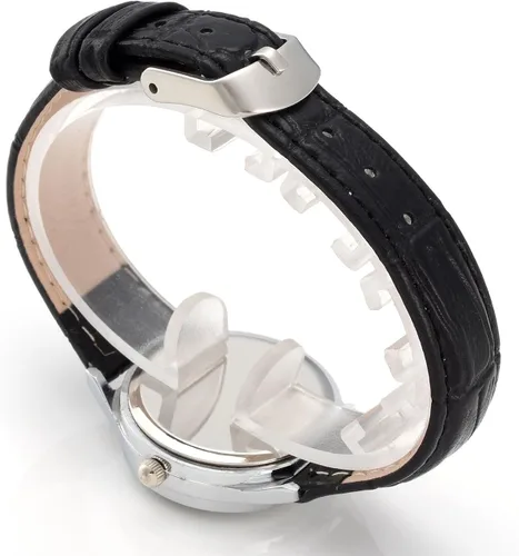 Vista 5 de MANIFO Reloj de pulsera analógico de cuarzo con números arábigos clásicos resistente al agua hasta 3 ATM
