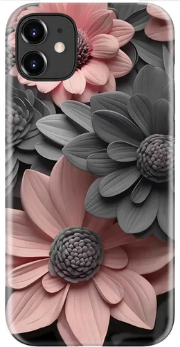 Vista 93 de LUMARKE Funda para iPhone 14/iPhone 13, lindo Y2K floral, carga inalámbrica Mosaico Tortuga Shell