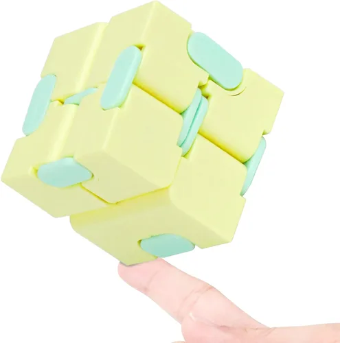 Vista 31 de WUQID Infinity Cube - Juguete antiestrés para niños y adultos, bonito, pequeño, accesorio único para aliviar la ansiedad y pasar el tiempo