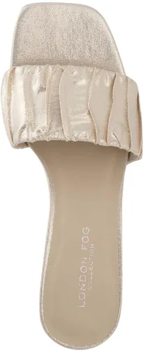 Vista 4 de LONDON FOG Sandalias de vestir Leana para mujer con tacón cómodo