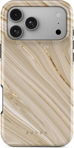 Vista 32 de BURGA - Funda p/teléfono compatible con iPhone 13 Pro, carcasa rígida híbrida de 2 capas + Funda protectora de silicona, almendras latte a lunares
