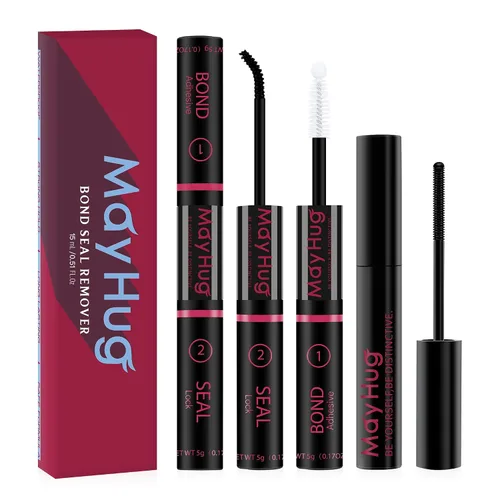 Vista 10 de Mayhug - Pegamento para pestañas impermeable, color negro, 0.3 fl oz