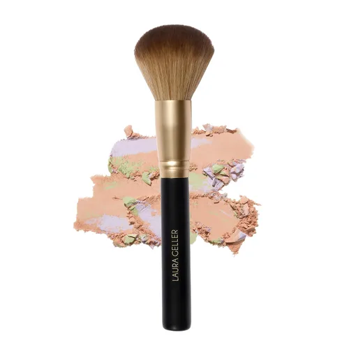 Vista 12 de LAURA GELLER NEW YORK - Brocha retráctil con mango de aluminio Kabuki, para todo el maquillaje facial y base para maquillaje facial líquido, crema