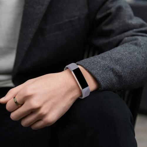 Vista 7 de Pulseras clásicas de repuesto de silicona suave, paquete de 5 F, pequeñas, compatibles con bandas Fitbit Alta HR/Fitbit Alta para mujeres y hombres