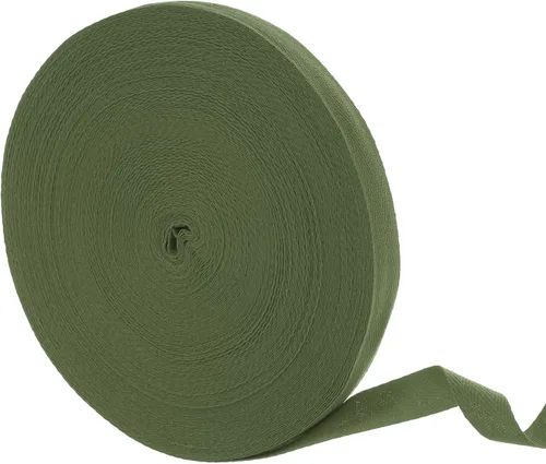 Vista 72 de uxcell Cinta de sarga de algodón de 50 yardas, cinta de espiga de 3/8 pulgadas para coser ropa, manualidades (azul)