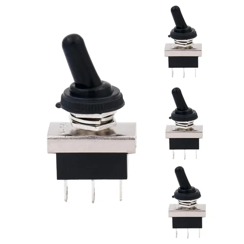 Vista 24 de Baomain, interruptor de conmutación SPST con apagado-encendido, 2 clavijas, 12 V 25 A con cubierta impermeable para auto