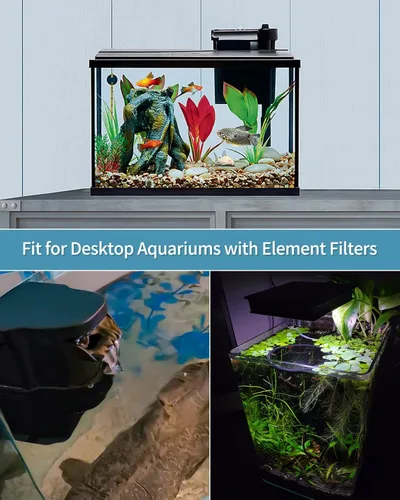 Vista 7 de Pawfly 12 cartuchos de filtro EF-S Element para filtros de cartucho Bettaflo de aleta superior BF5 y acuarios de escritorio, cartuchos de repuesto