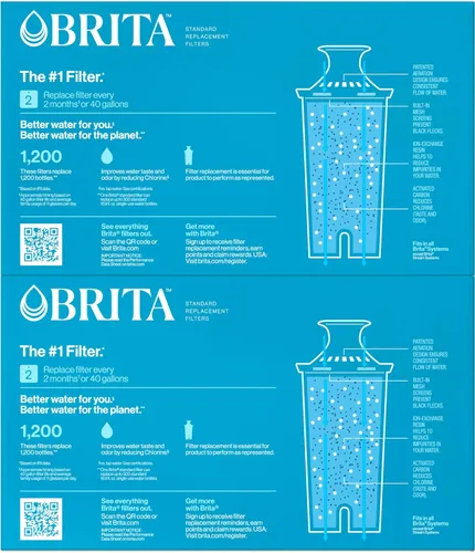 Vista 27 de Filtro de recambio para jarra de agua Brita, Estándar, Estándar