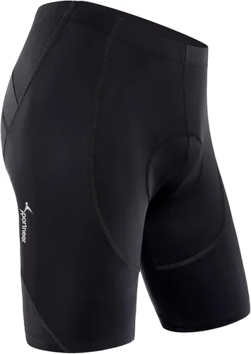 Vista 4 de Sportneer Pantalones cortos de ciclismo acolchados para hombre, acolchado 4D, pantalones cortos de ciclismo para hombre, transpirables y absorbentes