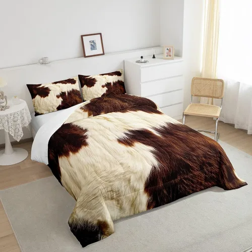 Vista 196 de Erosebridal Juego de edredón de hojas de cannabis, juego de ropa de cama de marihuana con estampado colorido de plantas, decoración bohemia de 2