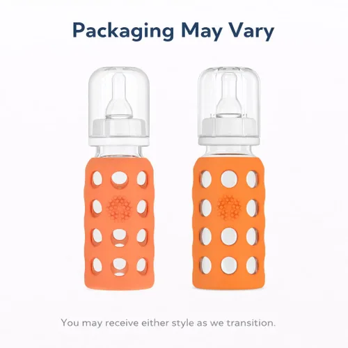 Vista 9 de Lifefactory Biberón de vidrio sin BPA Funda protectora de silicona Paquete de 2 de 9 onzas Papaya, col rizada