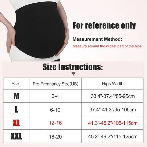 Vista 4 de VOCOSTE 2 bandas para el vientre de maternidad, bandas para el vientre para mujeres embarazadas, bandas de cinturón de apoyo para el embarazo