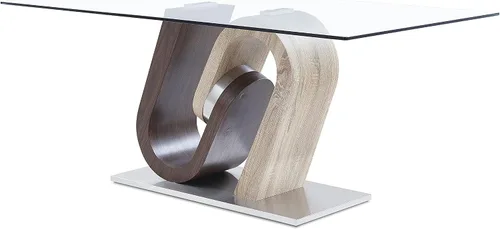 Vista 7 de Global Furniture USA Mesa de comedor con base gris y blanca Gris- blanco