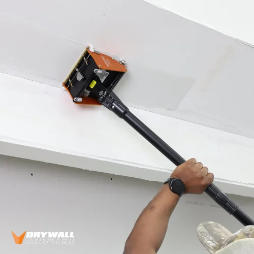 Vista 4 de Caja de acabado plano de eje estándar fácil de limpiar de 5.5 pulgadas, grado profesional, limpieza rápida, paneles de yeso, Sheetrock, acabado
