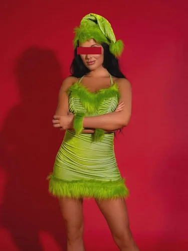 Vista 5 de Vestido corto sexy de plumas para mujer, con hombros descubiertos, ribete de piel sintética, vestido corto entallado y peludo, acampanado