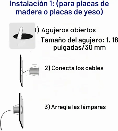 Vista 6 de Luces LED para escalones para exteriores e interiores, 1 W, 12 V-24 V CC, impermeable, IP67, aluminio, 3000 K blanco cálido, iluminación