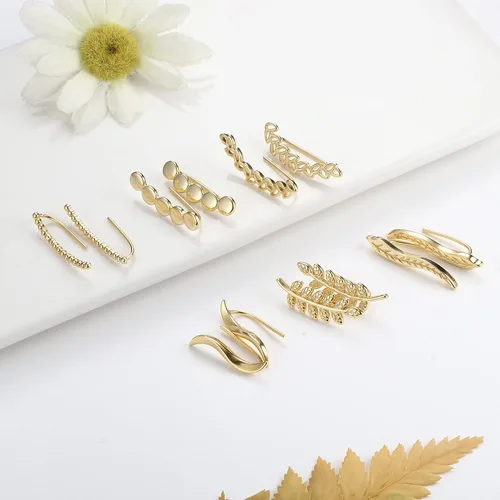 Vista 5 de FIBO STEEL Aretes para mujer