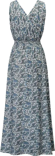 Vista 2 de Vestido bohemio para mujer, sin mangas, con cuello en V, para playa, fiesta, estampado floral