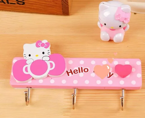 Vista 7 de KOZUKI Colgador de madera rosa con ganchos para el hogar, ropa, bolso (3 ganchos rosa)
