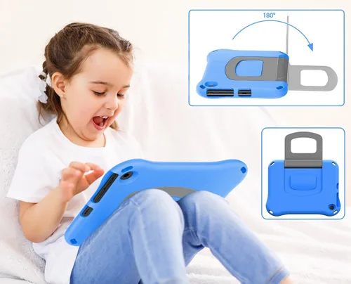 Vista 5 de Funda para tablet Fire Max 11 para niños (versión 2023), Riaour Amazon Kindle Fire Max 11 funda para (incompatible con iPad Samsung de 11 pulgadas)