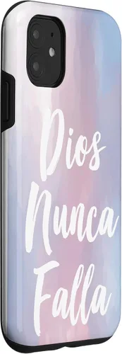 Vista 3 de Funda para iPhone 11 Dios Nunca Falla Biblia Cristiana