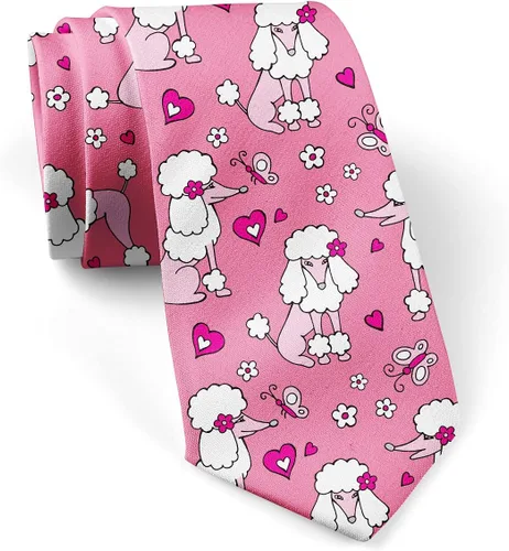 Vista 28 de JUDIAN Corbatas de moda para hombre, corbatas novedosas para cada atuendo IMPRESIÓN DE PATA (ANIMAL PAW PRINT)