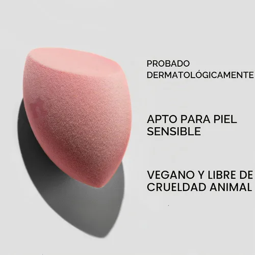 Vista 4 de Real Techniques-Miracle Microfiber Technology ideal para usar con polvos Beauty Sponge Makeup Blender, rosado