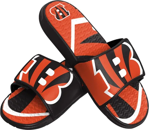 Vista 28 de FOCO mens NFL Team Logo Athletic Sport Shower Flip Flop Sandals Gel Slides