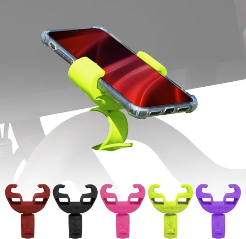 Vista 9 de Soporte de silicona para teléfono para bicicleta de ejercicios y pelotón, soporte de teléfono celular para accesorios de bicicleta estática