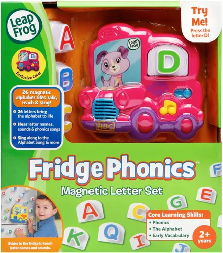 Vista 7 de LeapFrog Fridge Phonics conjunto de números magnéticos para refrigerador, rosado, exclusivo en línea