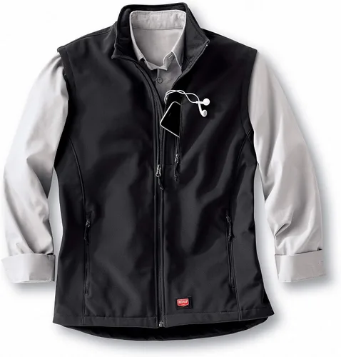 Vista 3 de Red Kap Chaleco Softshell para hombre, Rojo