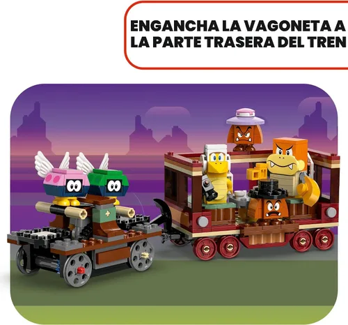 Vista 5 de LEGO Super Mario El Tren Expreso de Bowser - Juguetes de Construcción para Niños y Niñas, Edades 9+ Años - Juego de Simulación con Minifiguras