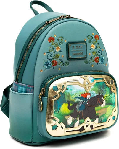 Vista 5 de Loungefly Mini mochila de Disney serie Disney Princess Stories Pixar Mérida valiente Multicolor