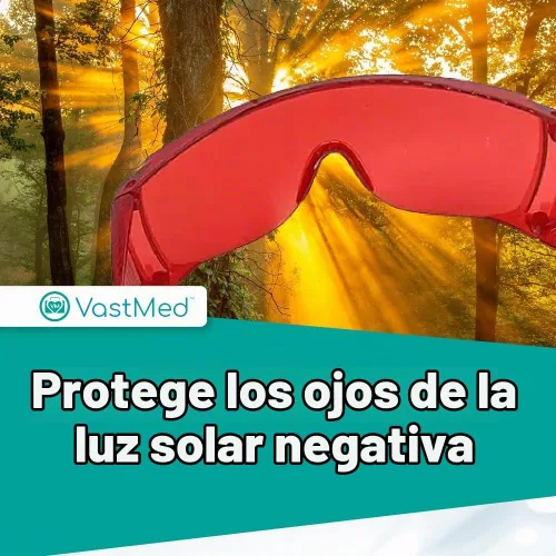 Vista 6 de Gafas protectoras rojas de grado dental Gafas de seguridad Gafas de protección ocular Gafas dentales para blanquear los dientes luz