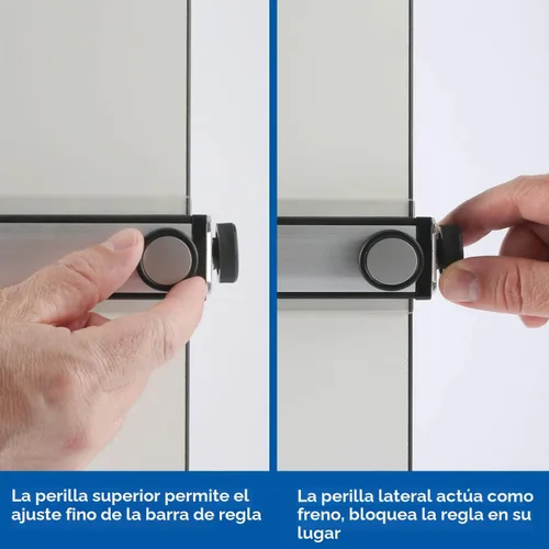 Vista 5 de Alvin tablero de dibujo con regla de borde recto paralela