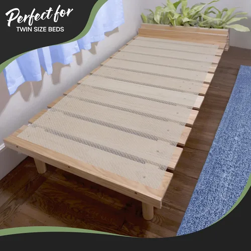 Vista 6 de Nevlers - Tapón antideslizante para colchón de 72 x 36 pulgadas, tamaño individual Customizable & Durable Open-Weave PVC Foam Design to Keep Bed