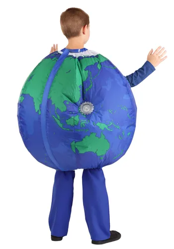 Vista 2 de Disfraz Inflable de la Tierra para Niños Multicolor