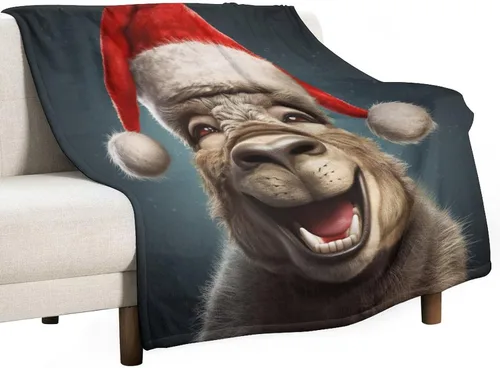 Vista 52 de Mantas suaves y mantas para sofá, casa de Navidad y pan de jengibre, manta de microfibra suave y acogedora manta de microfibra para hombre, casa