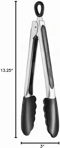 Vista 2 de Cuisinart Pinzas de silicona de 9 pulgadas, color negro