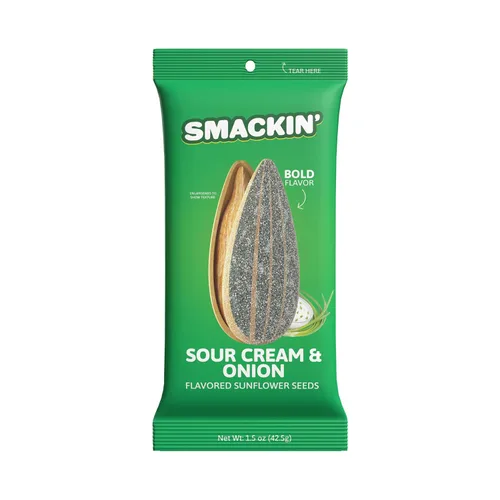 Vista 16 de SMACKIN' Sunflower Seeds, Lote pequeño jumbo asado, hecho en Estados Unidos, barbacoa de patio trasero. Bolsas de 1.5 onzas (paquete de 6)