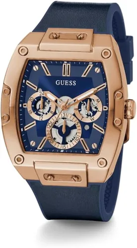 Vista 2 de GUESS Reloj multifunción con esfera expuesta en tono dorado