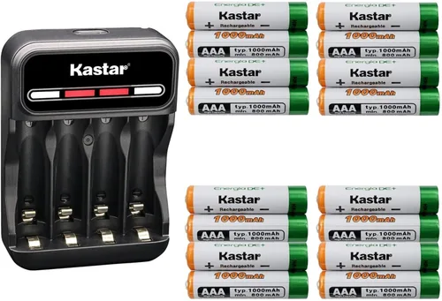 Vista 6 de Kastar AAAJ 1.2V 1000mAh Ni-MH Batería CMH4 Cargador USB inteligente compatible con Panasonic KX-TPA50 KX-TPA50B04 KX-TPA60 KX-TS208 KX-TS4200