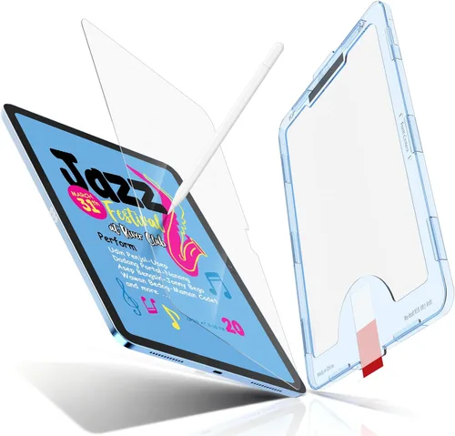 Vista 8 de MOBDIK Paperfeel Protector de Pantalla de Vidrio Compatible con iPad Air 11 M3 2025 / M2 2024, Kit de Alineación Automática, Diseñado para Escritura