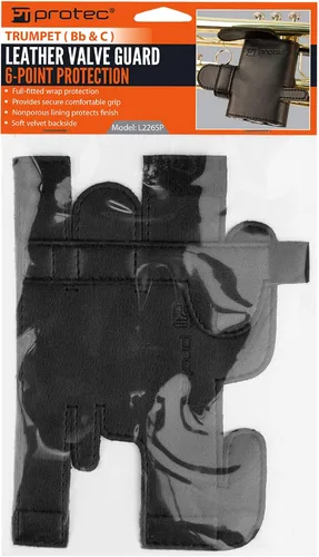 Vista 6 de Pro Tec L226SP - Protector de válvula de cuero de 6 puntos para trompeta