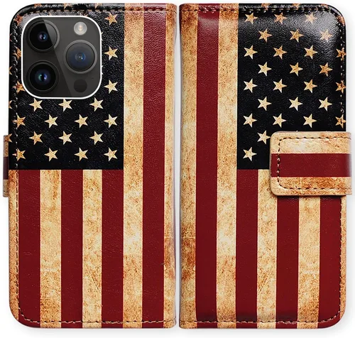 Vista 28 de Bcov Funda para iPhone 15 Pro Max, funda de piel con tapa y soporte para tarjeta y soporte para iPhone 15 Pro Max